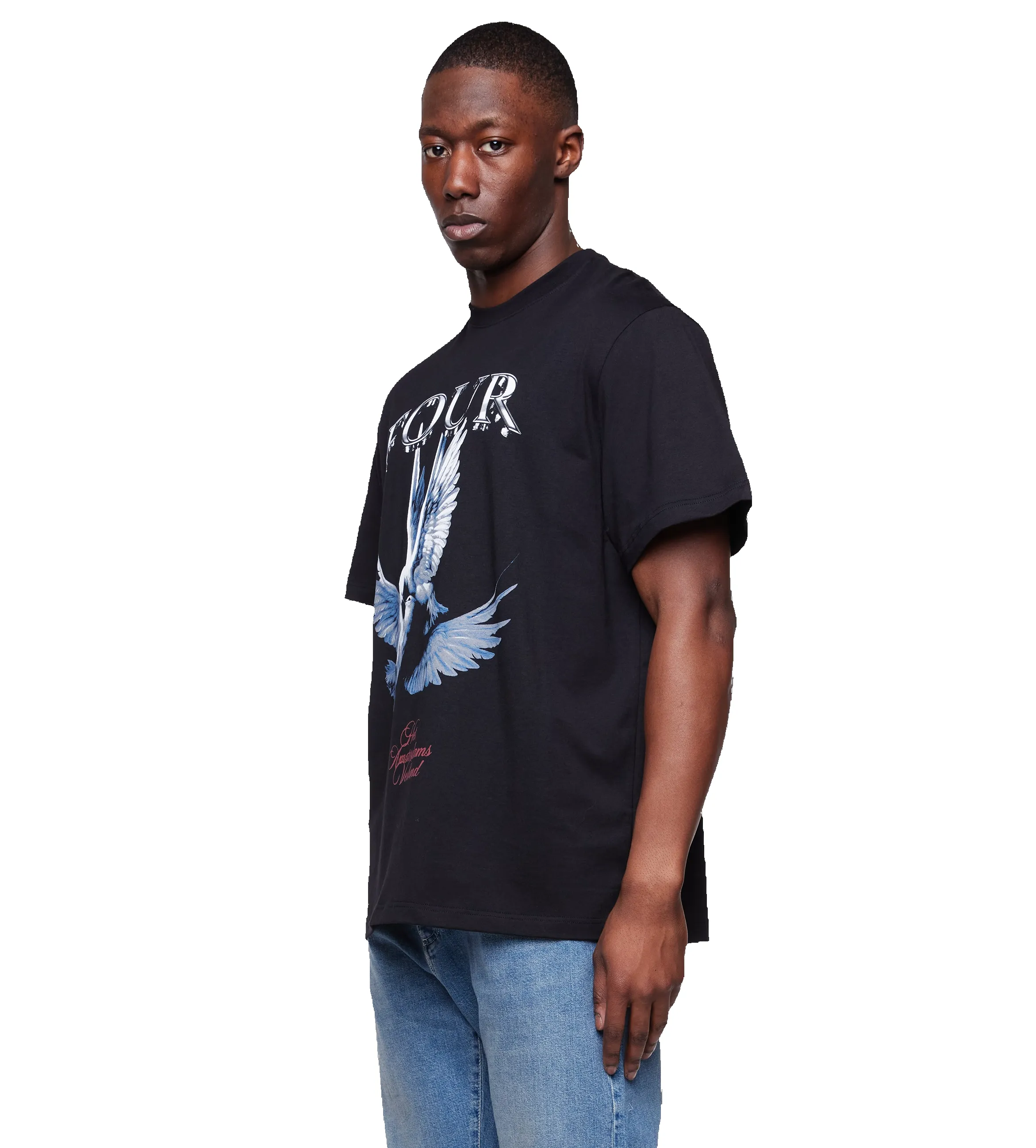 Verbond Dove T-shirt Black sold by FOUR Amsterdam product image thumbnail 4
