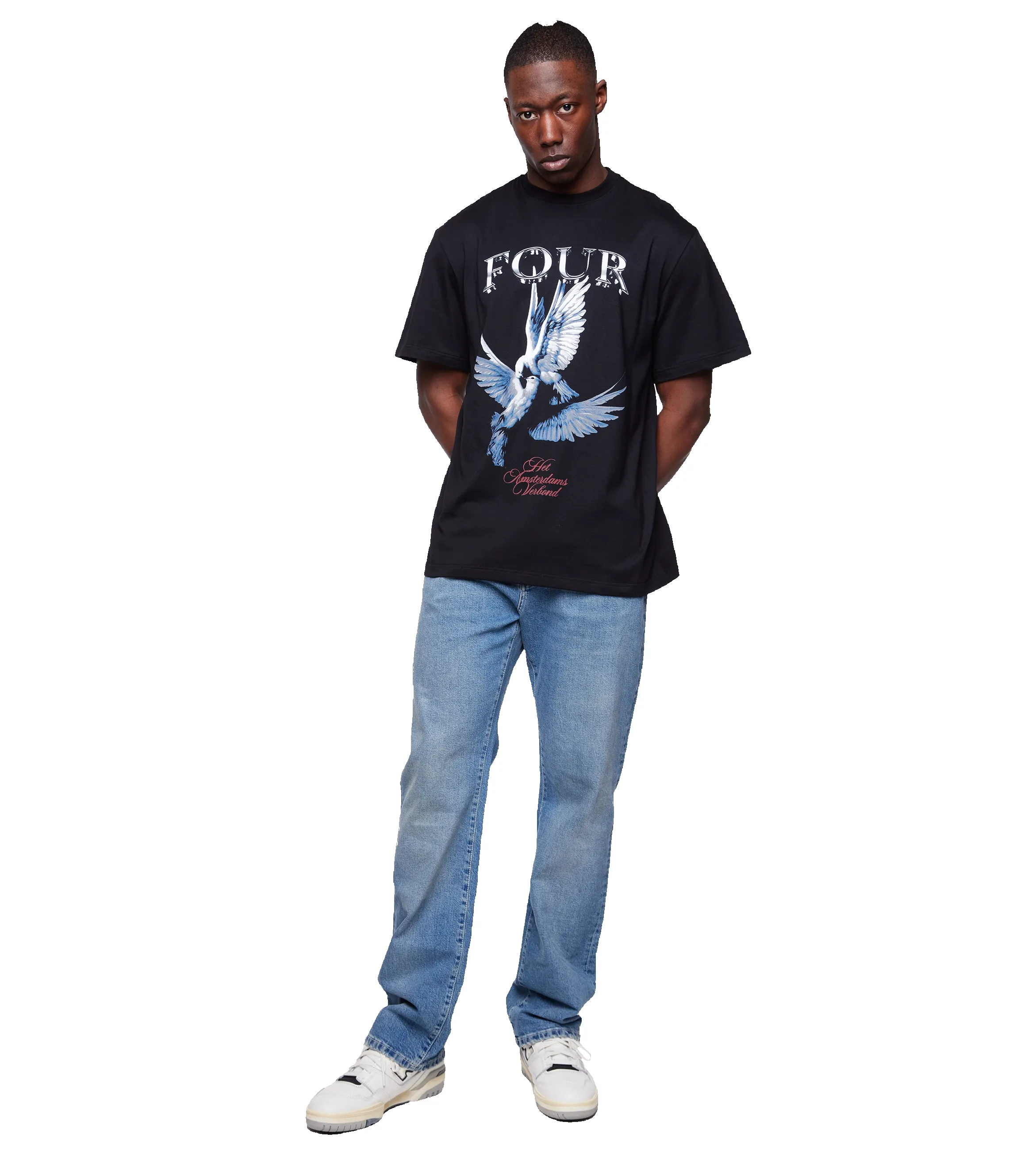 Verbond Dove T-shirt Black sold by FOUR Amsterdam product image thumbnail 3