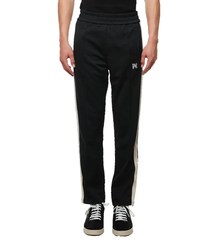 Classic Monogram Track Pants Black made by Palm Angels
