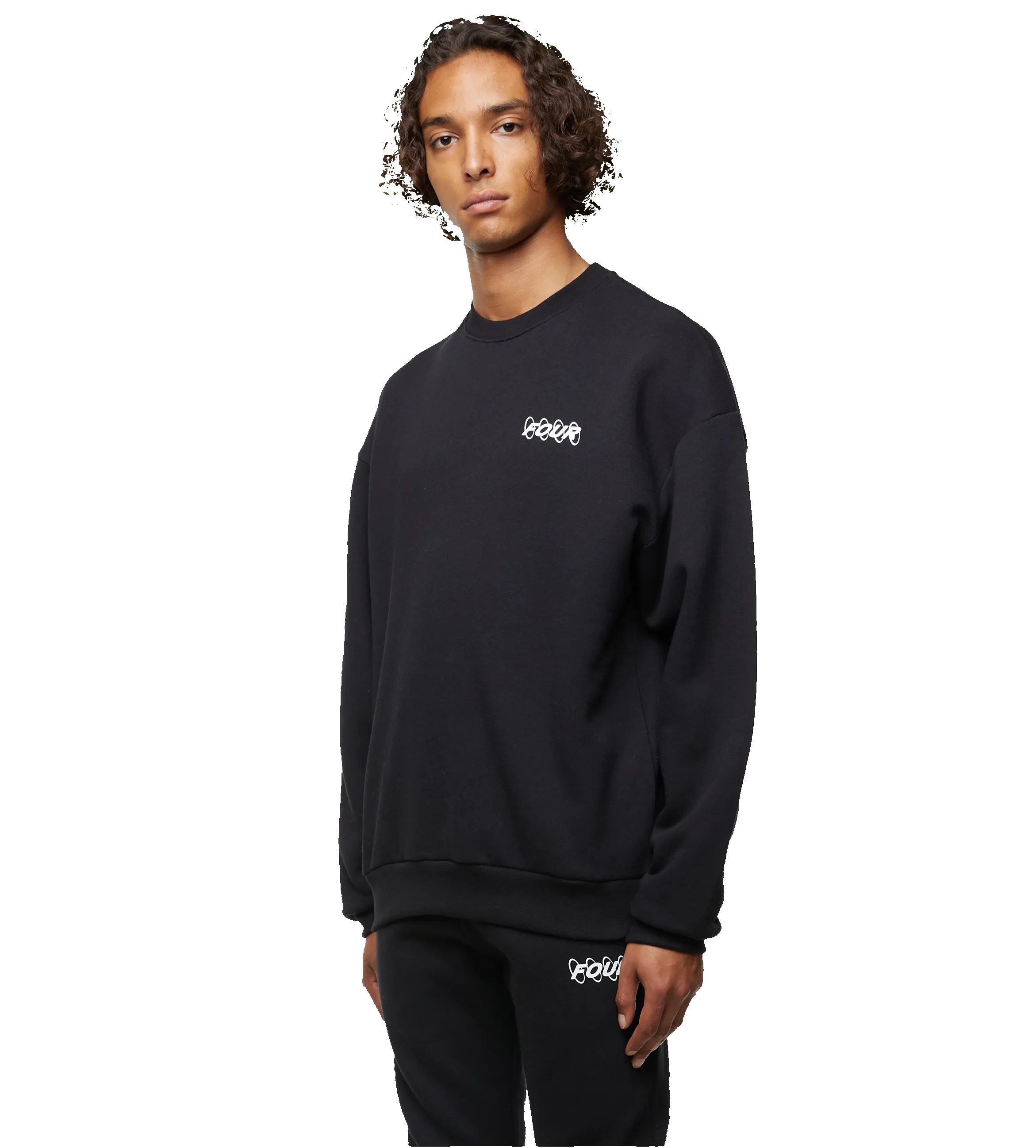 Circles Logo Crewneck Black sold by FOUR Amsterdam product image thumbnail 4