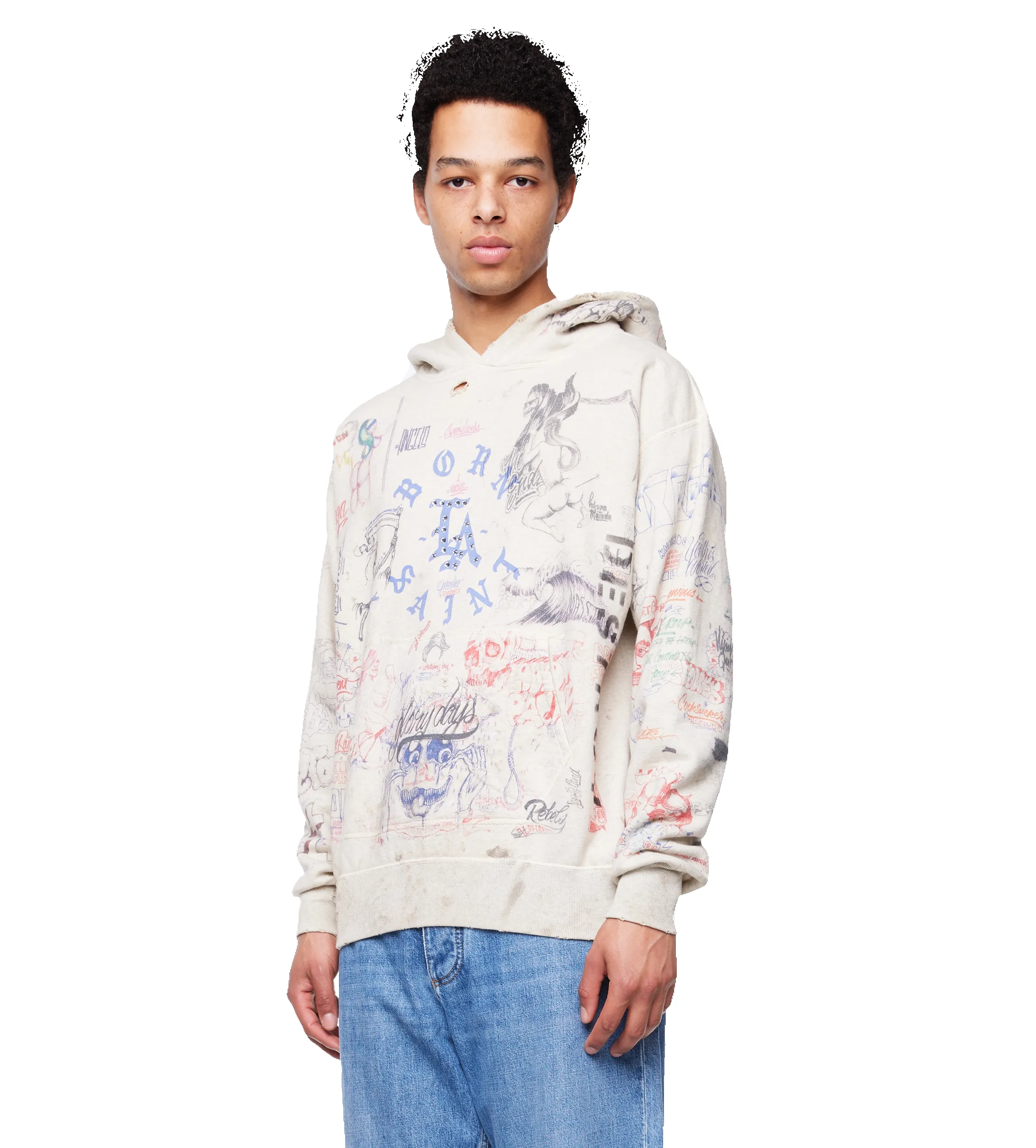 x Born x Raised LA Hoodie Multicolor sold by FOUR Amsterdam product image thumbnail 4