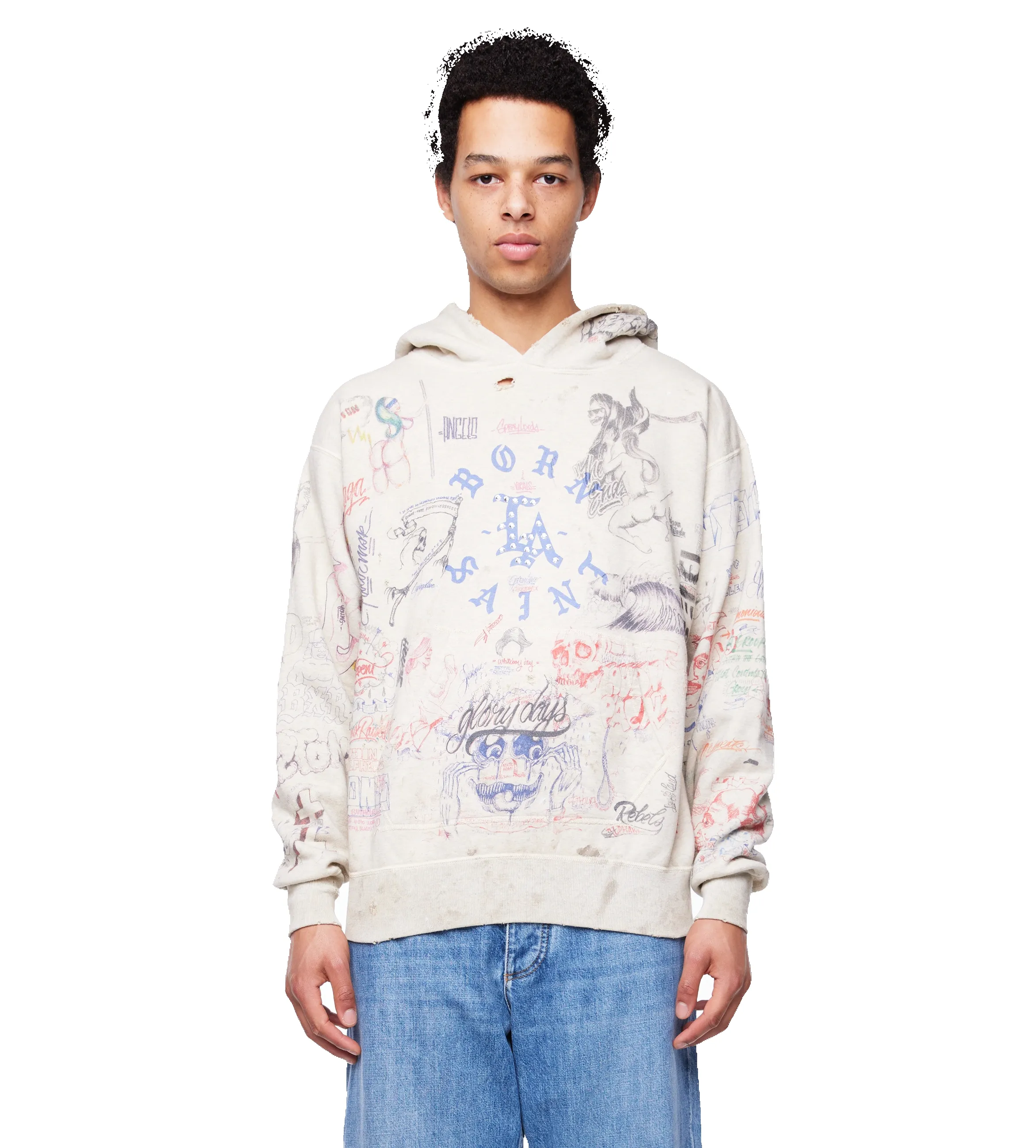 x Born x Raised LA Hoodie Multicolor sold by FOUR Amsterdam