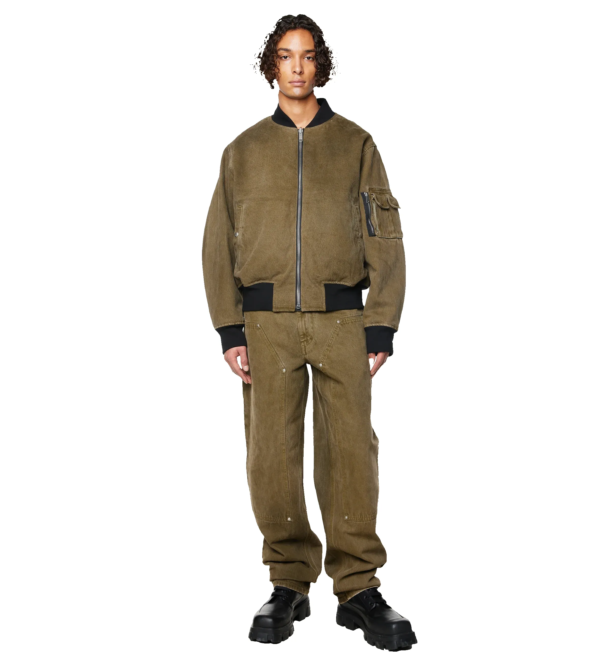 Carpenter Pants Black/Khaki sold by FOUR Amsterdam product image thumbnail 2