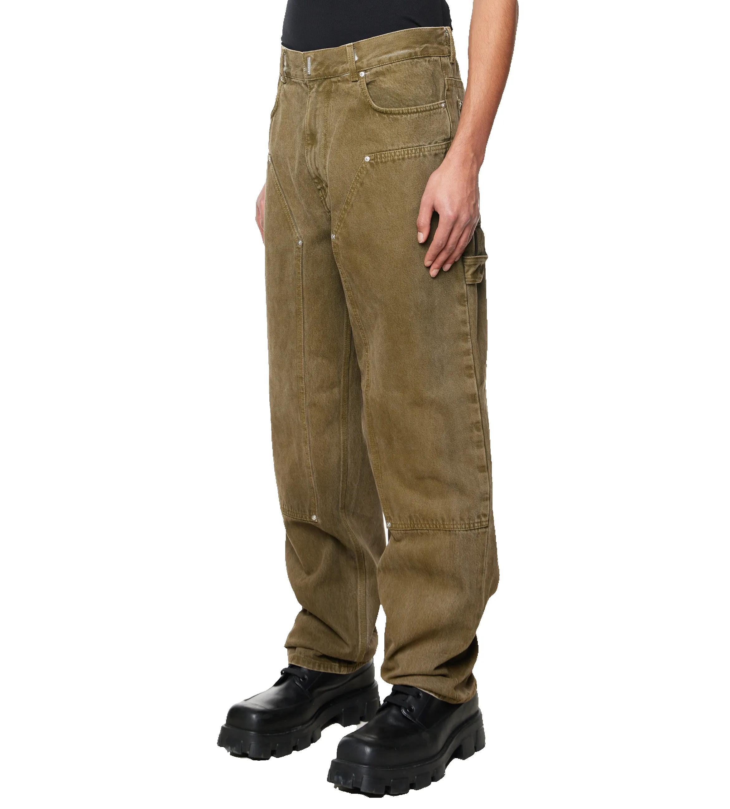 Carpenter Pants Black/Khaki sold by FOUR Amsterdam product image thumbnail 3