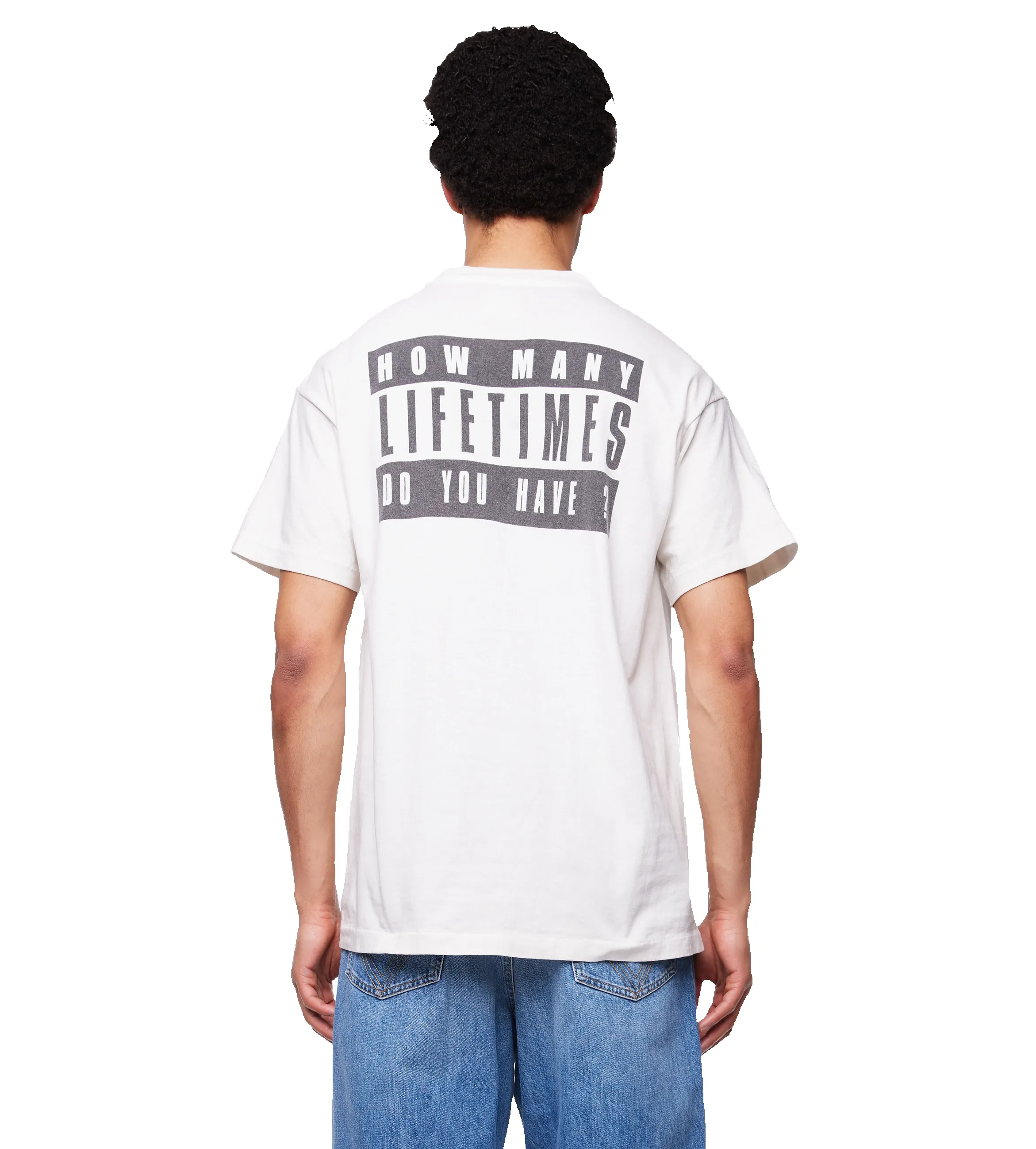 x Denim Tears Lives Crew T-shirt White sold by FOUR Amsterdam product image thumbnail 2