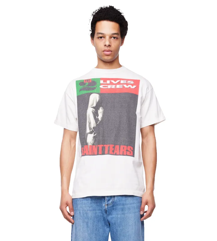 x Denim Tears Lives Crew T-shirt White sold by FOUR Amsterdam