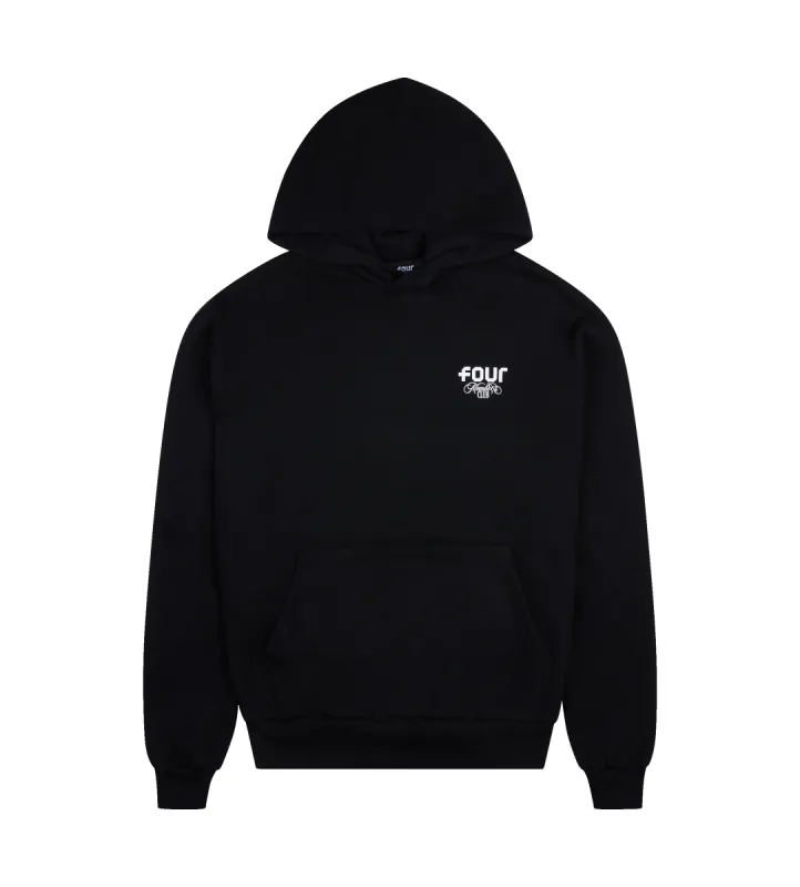 Hoodie Members Club Jet Black sold by FOUR Amsterdam