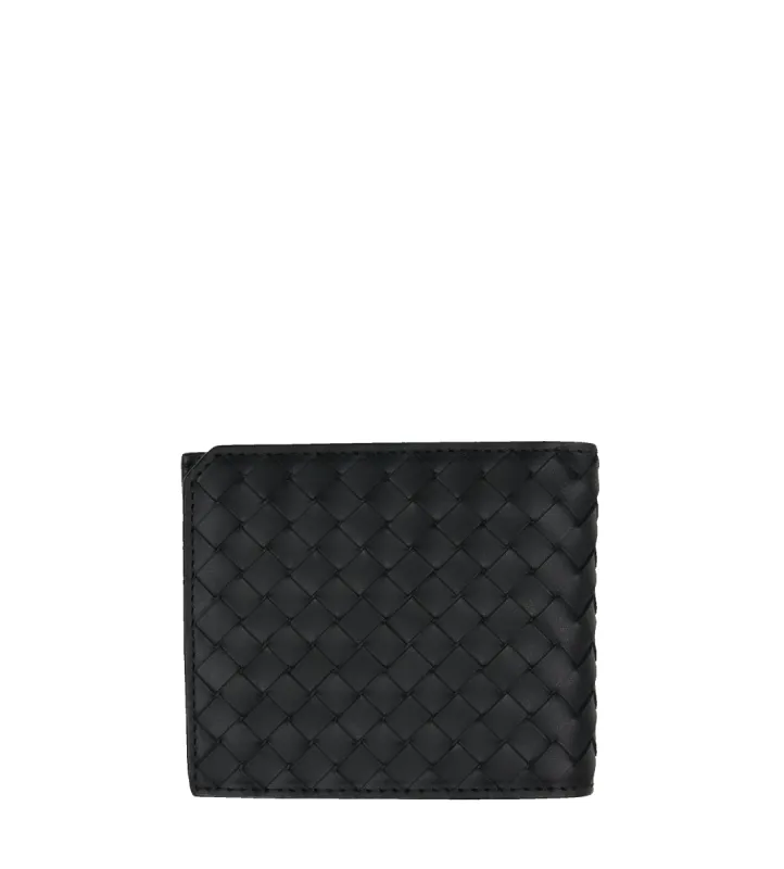 Intrecciato Piccolo Bi-Fold Wallet Black sold by FOUR Amsterdam