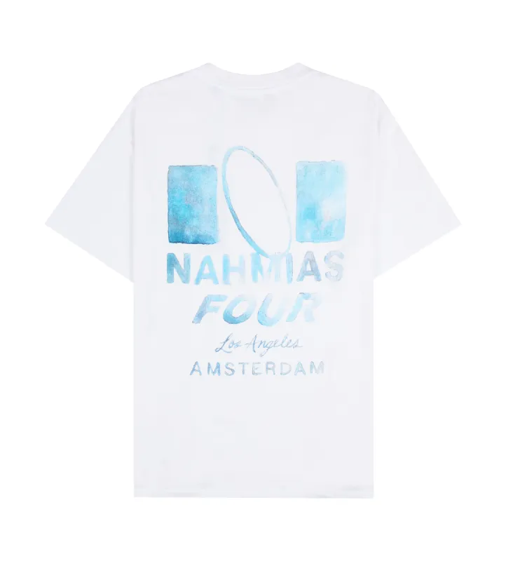 Nahmias x FOUR Logo Ring Boxy T-shirt White sold by FOUR Amsterdam
