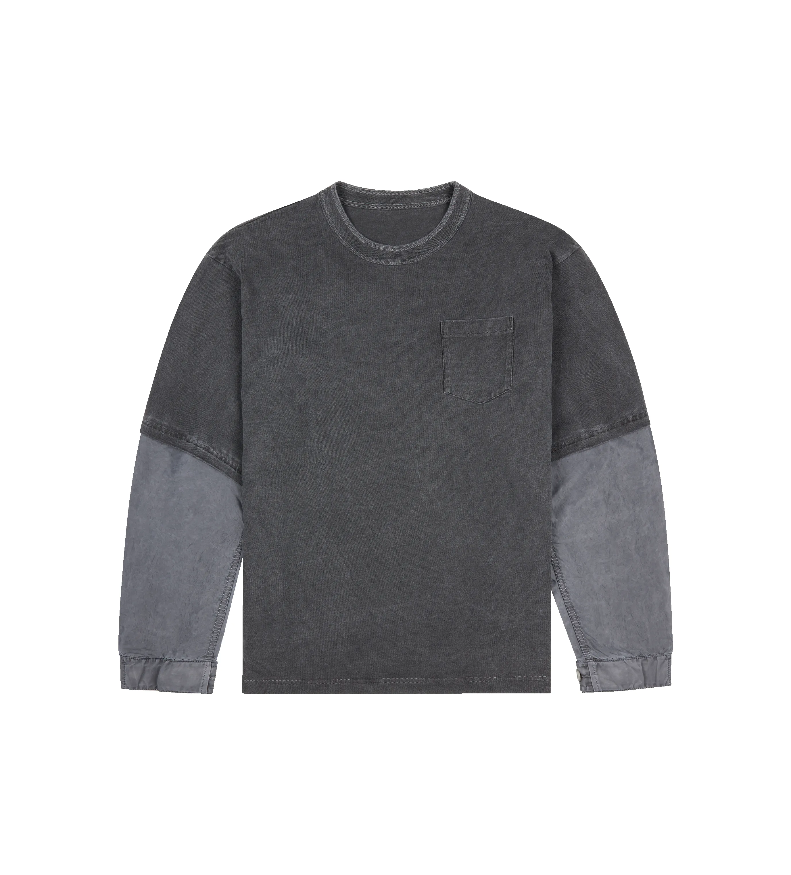 Garment Dye Cotton Jersey T-shirt Black sold by FOUR Amsterdam