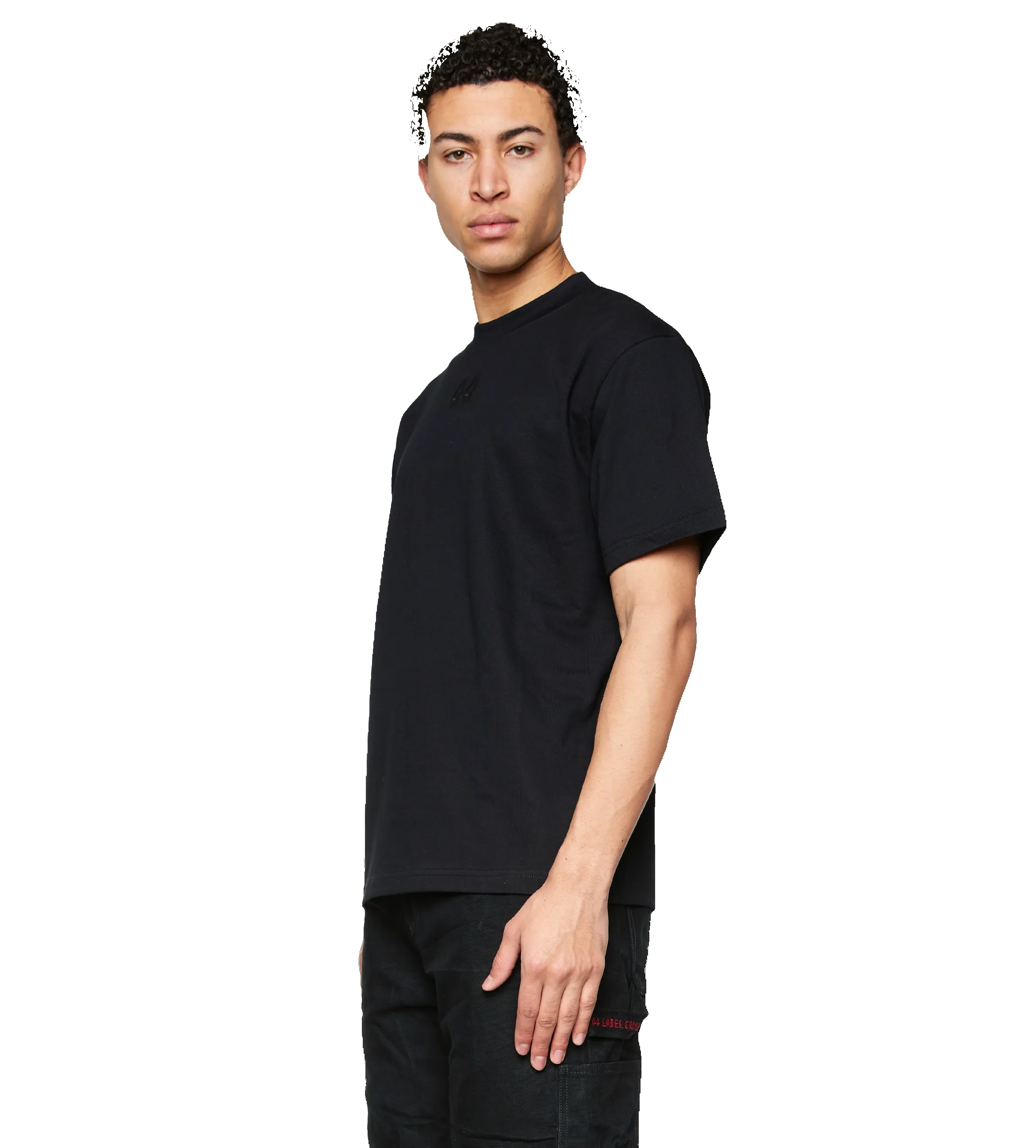 Logo Print T-shirt Black sold by FOUR Amsterdam product image thumbnail 3