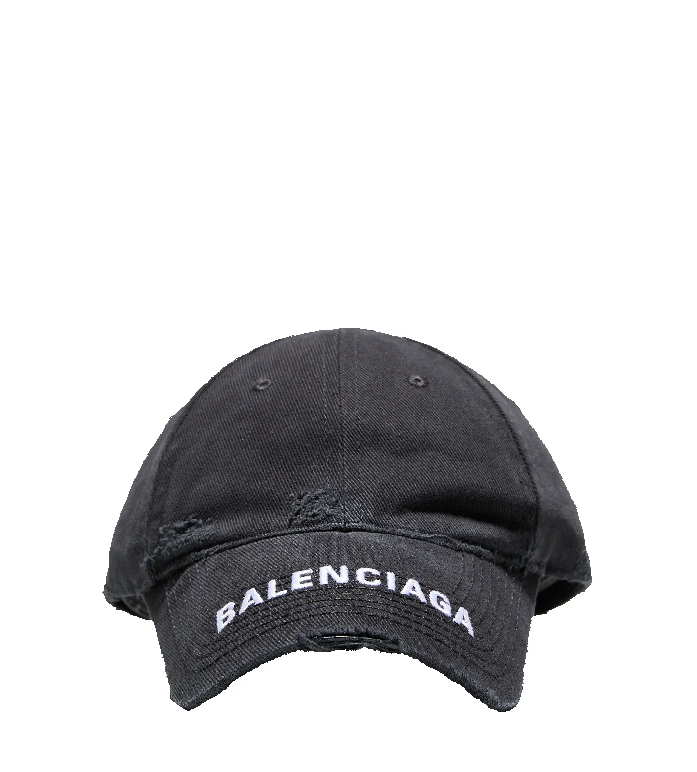 Distressed Logo Cap Black sold by FOUR Amsterdam