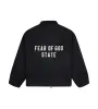 Textured Nylon Trucker Jacket Black sold by FOUR Amsterdam