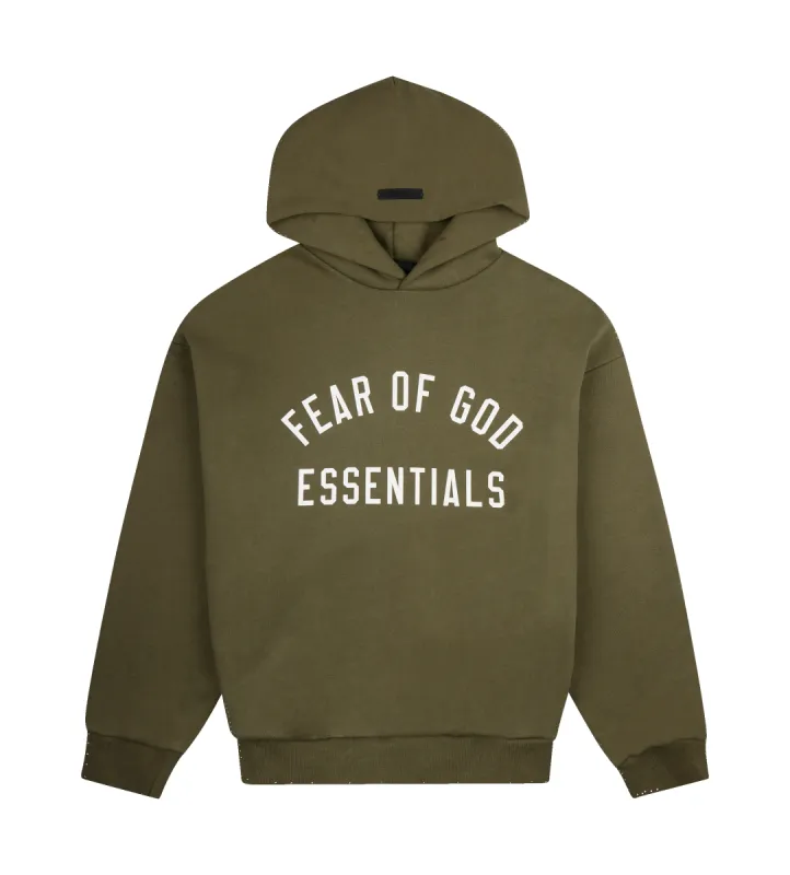 Fleece Hoodie Military sold by FOUR Amsterdam