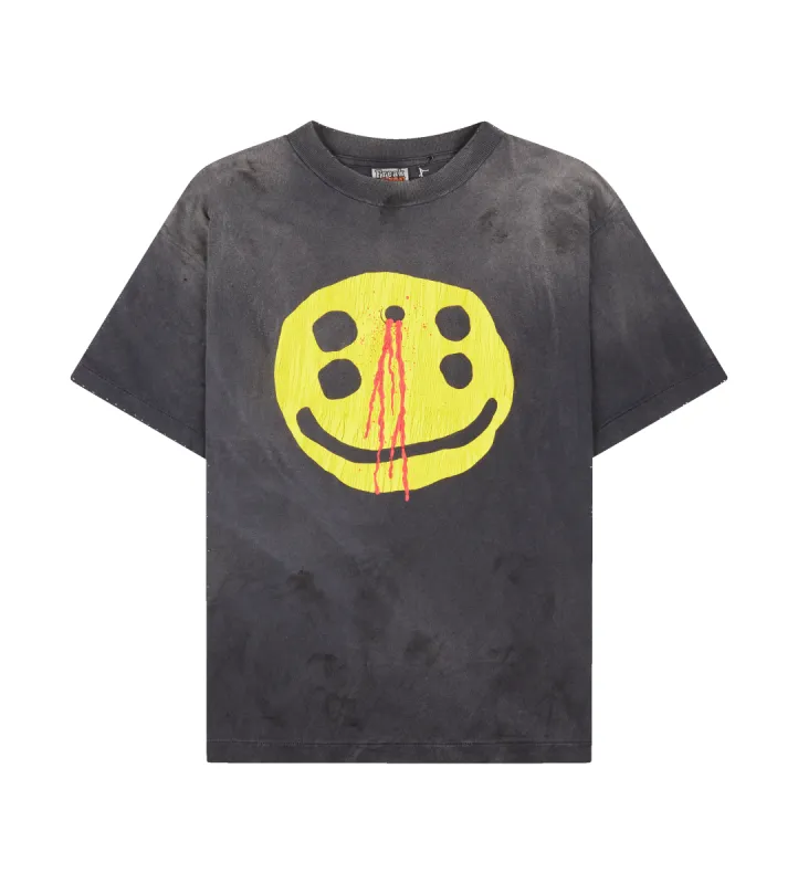 Smile T-shirt Black sold by FOUR Amsterdam