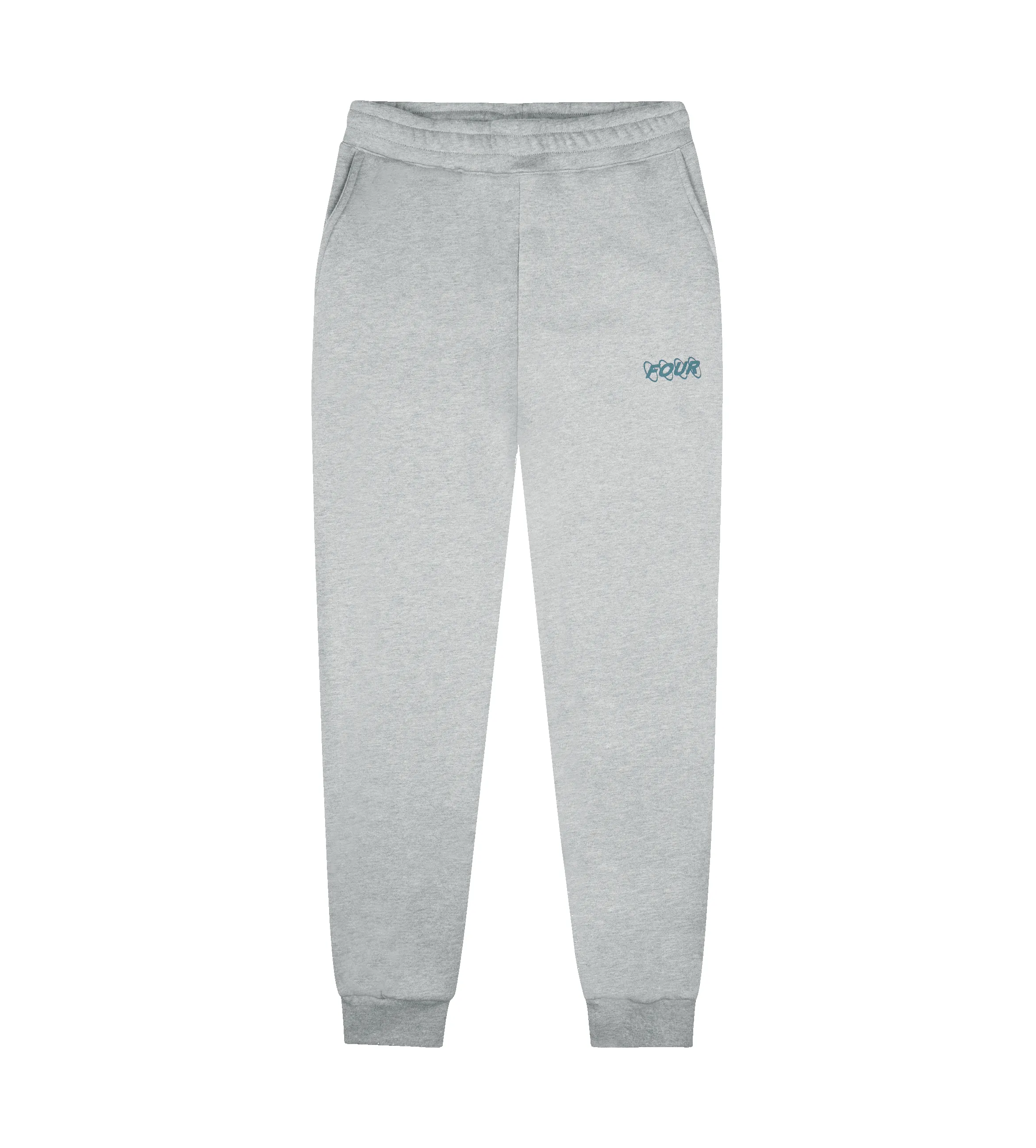 Green Circles Logo Sweatpants Grey Melange sold by FOUR Amsterdam
