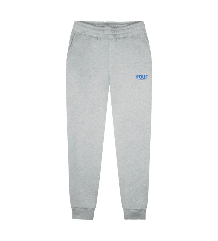 Blue Logo Sweatpants Grey Melange sold by FOUR Amsterdam