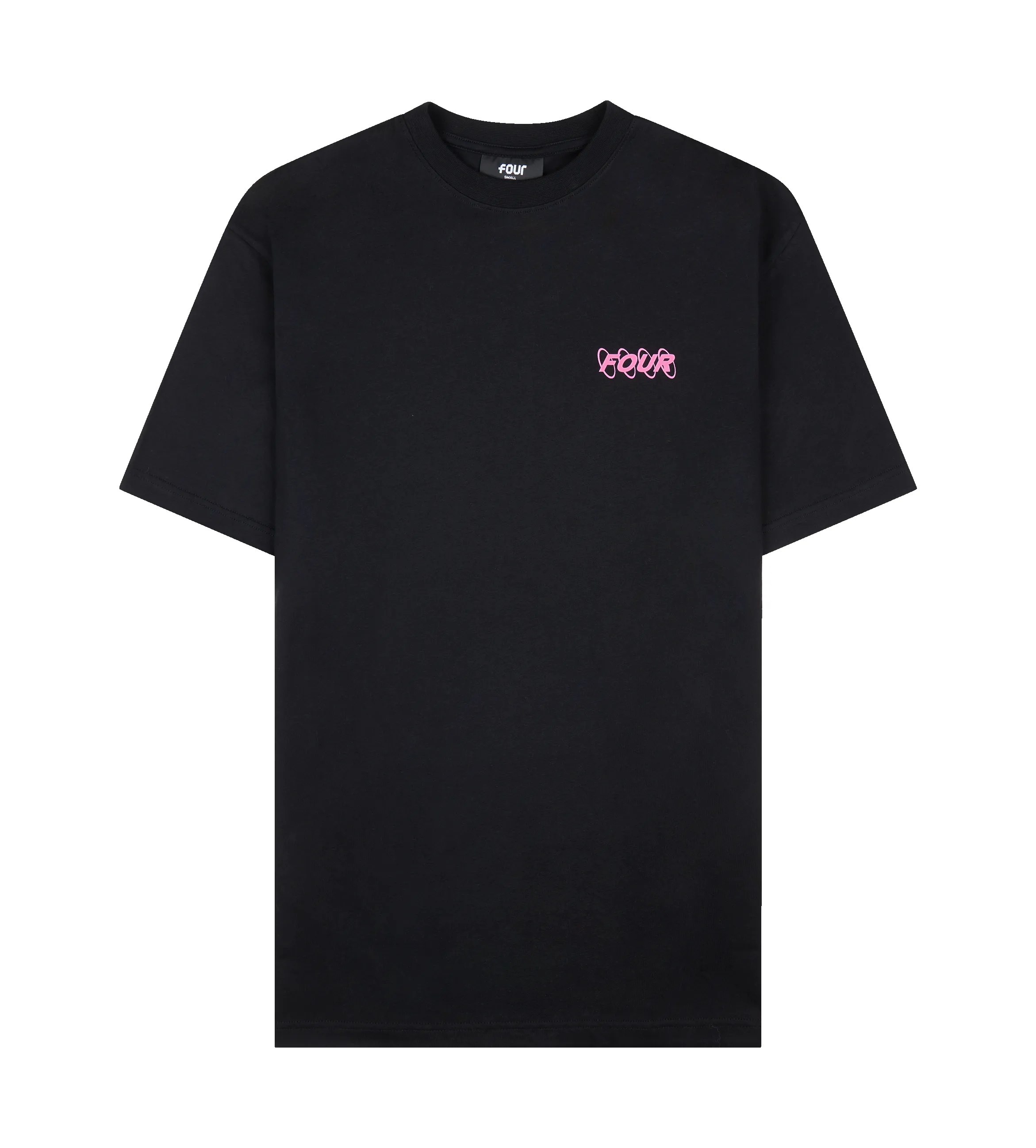 Pink Circles Logo T-shirt Black sold by FOUR Amsterdam product image thumbnail 2