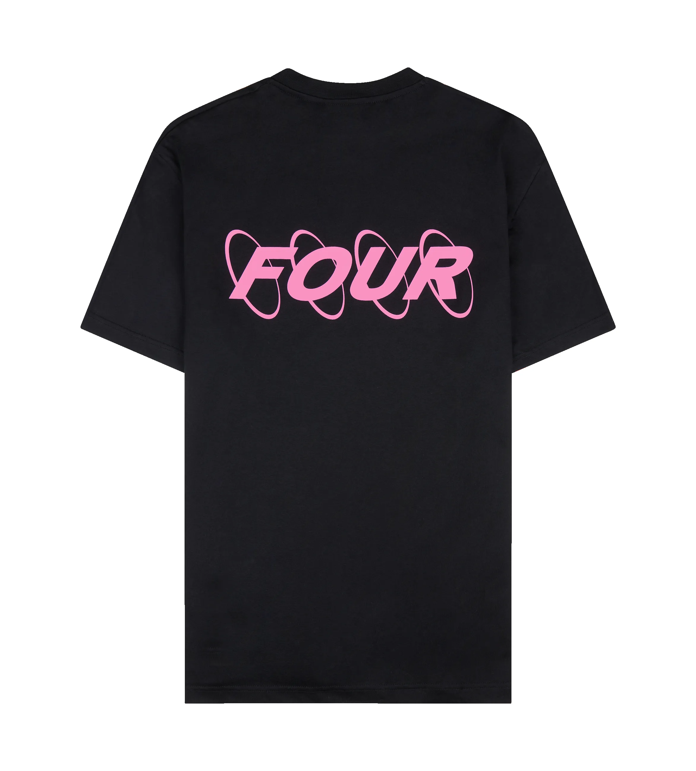 Pink Circles Logo T-shirt Black sold by FOUR Amsterdam