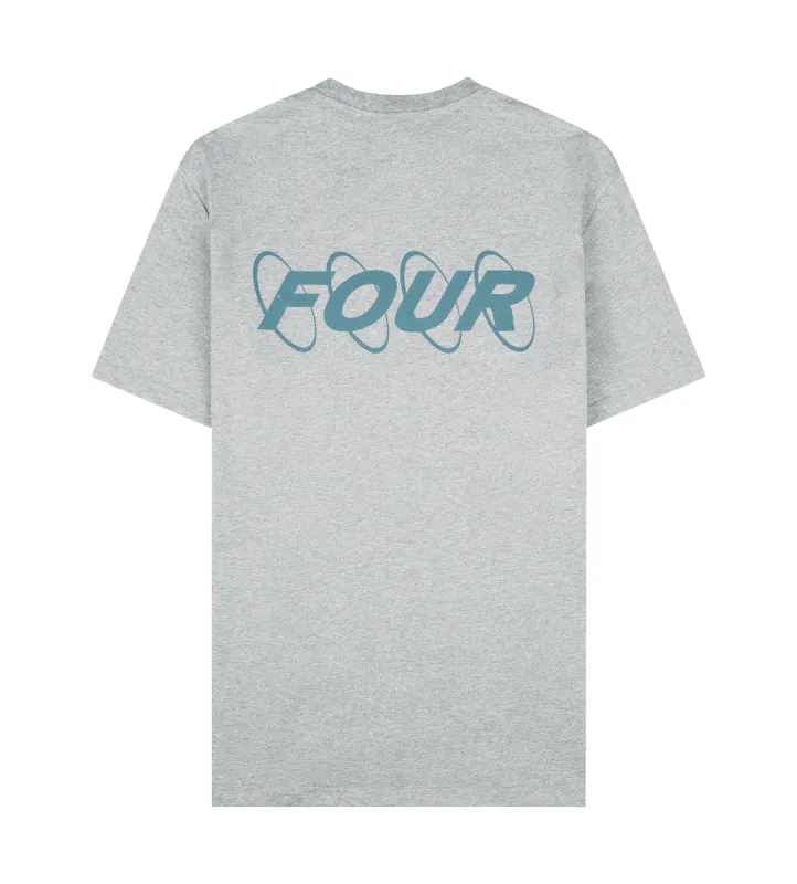 Green Circles Logo T-shirt Grey Melange sold by FOUR Amsterdam