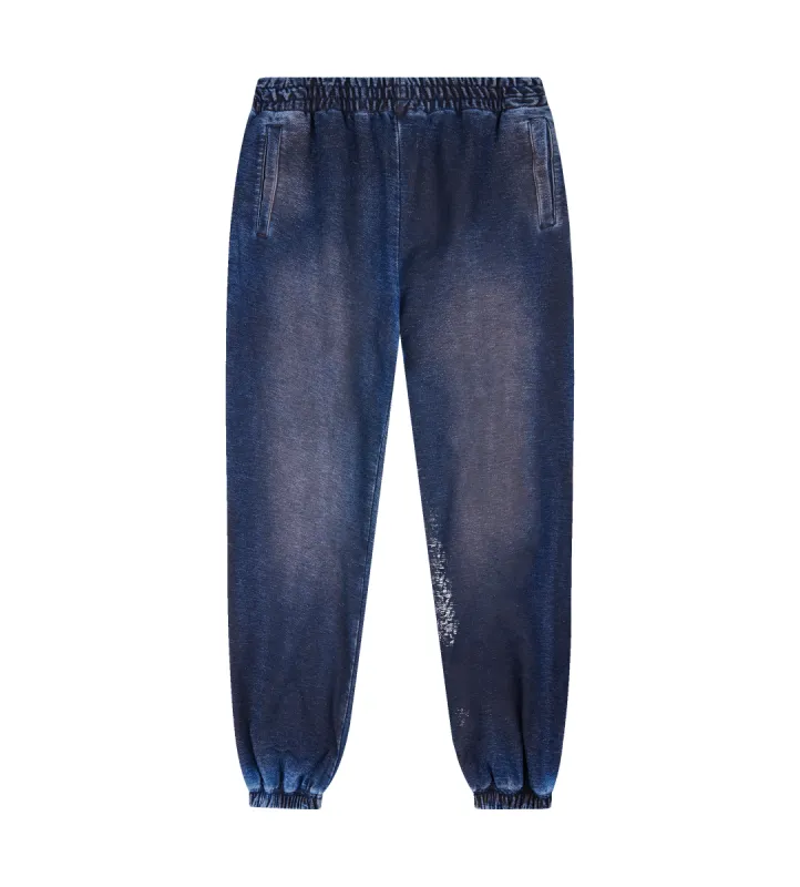 Logo Washed Sweatpants Blue sold by FOUR Amsterdam