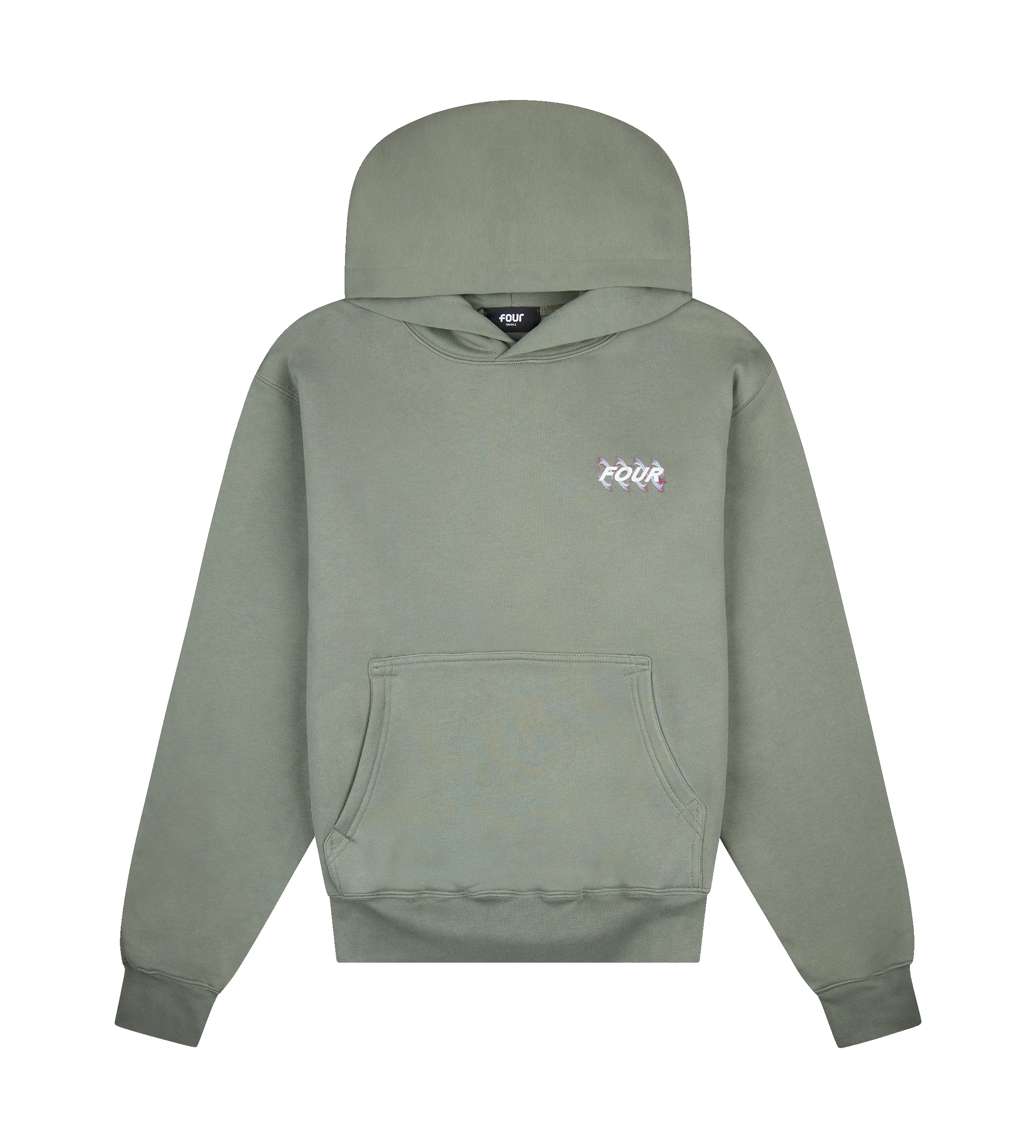 Blurry Circles Double Layered Hoodie Agave Green sold by FOUR Amsterdam product image thumbnail 2
