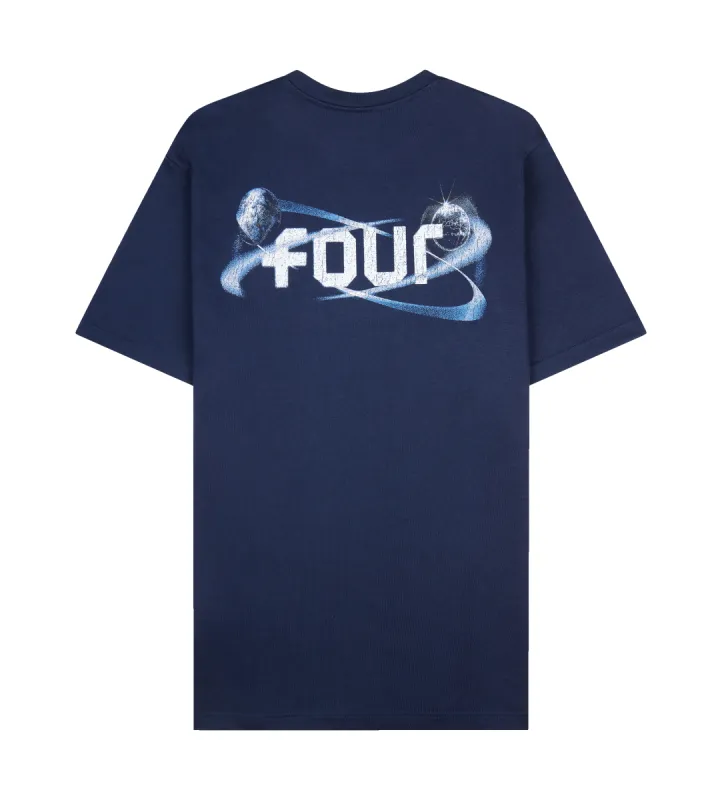 Globes T-shirt Marine Blue sold by FOUR Amsterdam