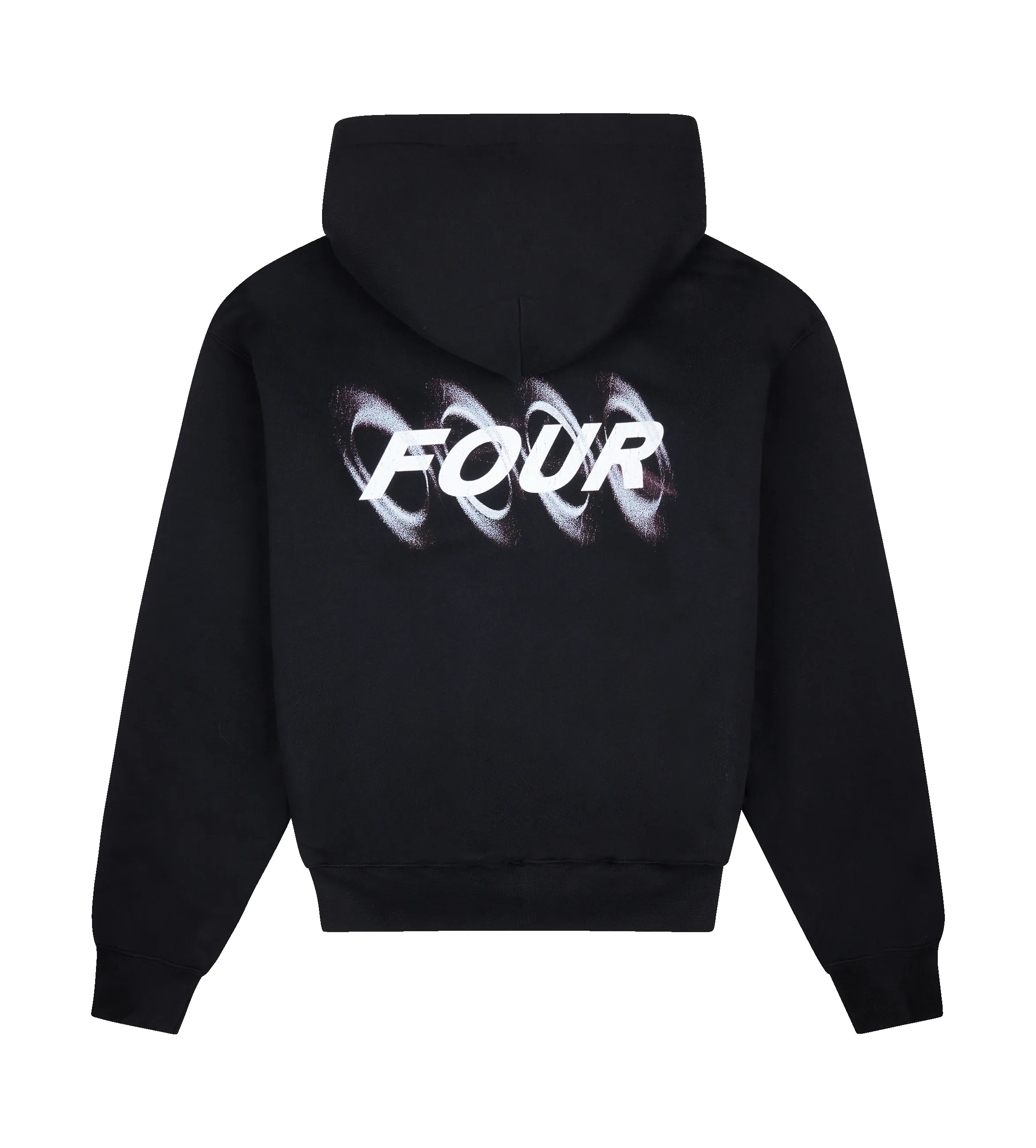 Blurry Circles Double Layered Hoodie Black sold by FOUR Amsterdam