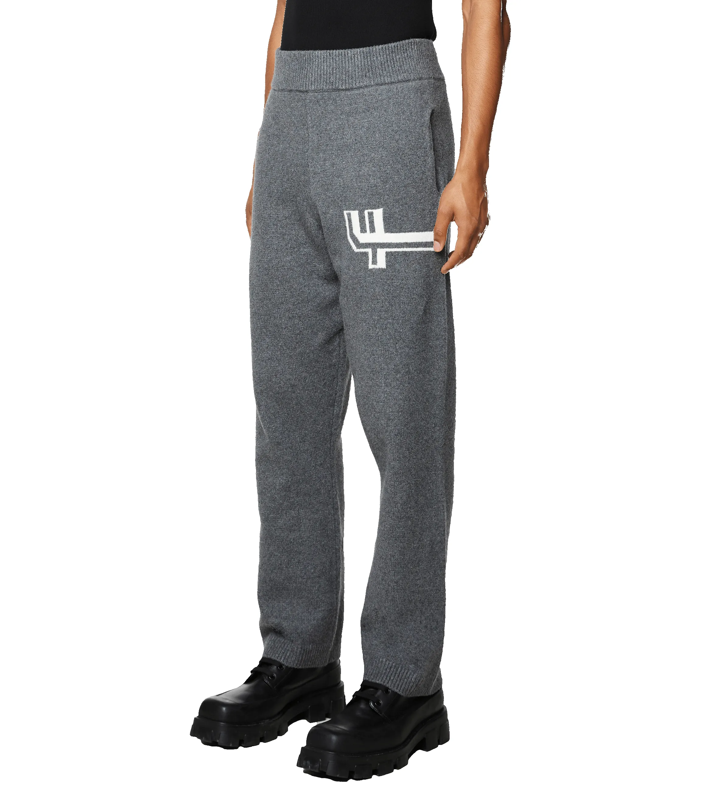 Knitted Pants Dark Grey sold by FOUR Amsterdam product image thumbnail 4