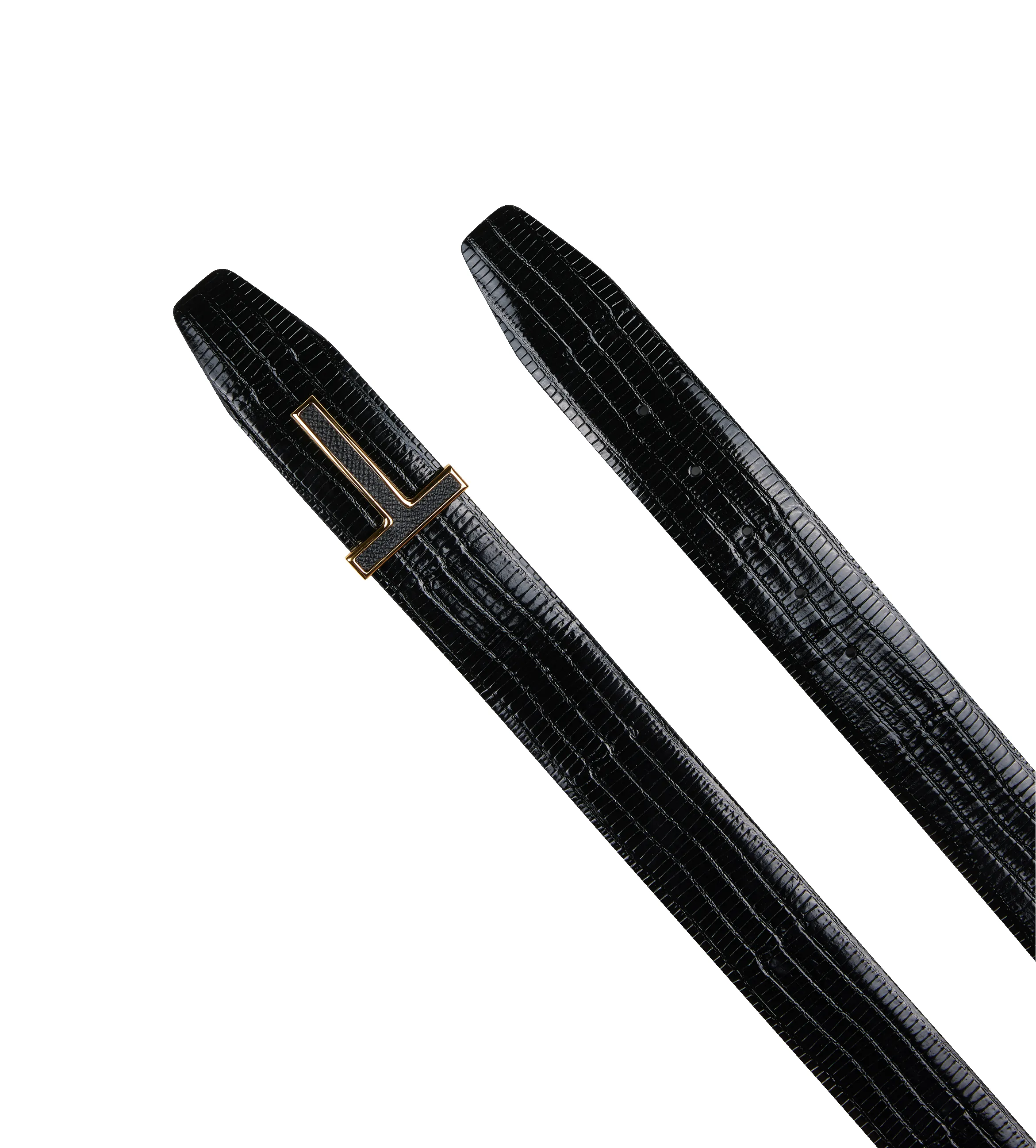 Crocodile Logo Belt Black sold by FOUR Amsterdam