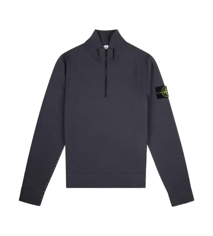Knitted Half-Zip Lead Grey sold by FOUR Amsterdam