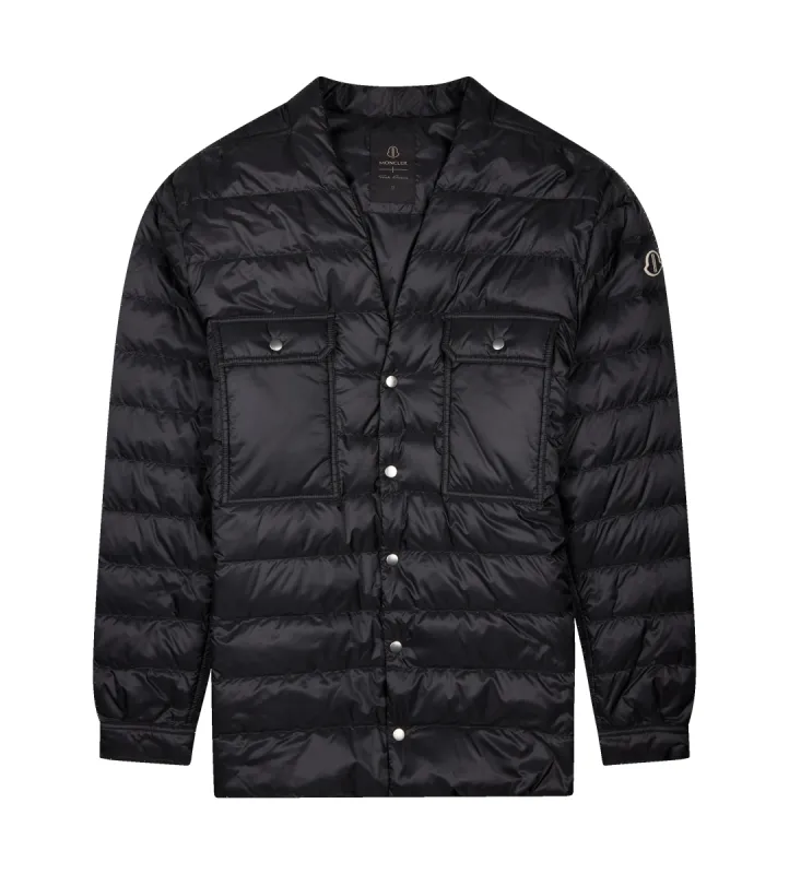 Moncler x Rick Owens Down Outershirt Black sold by FOUR Amsterdam
