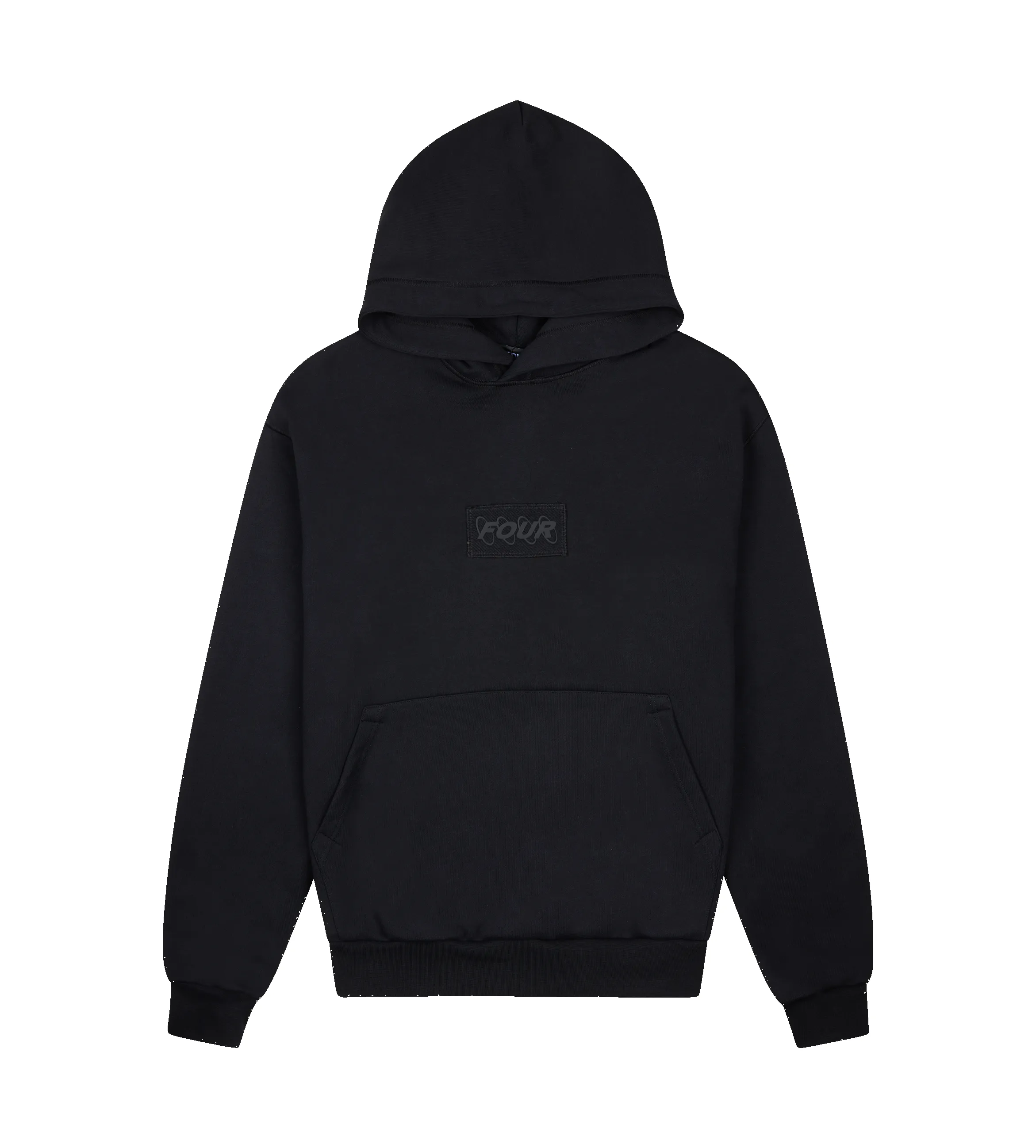 Inside Out Regular Hoodie Black sold by FOUR Amsterdam