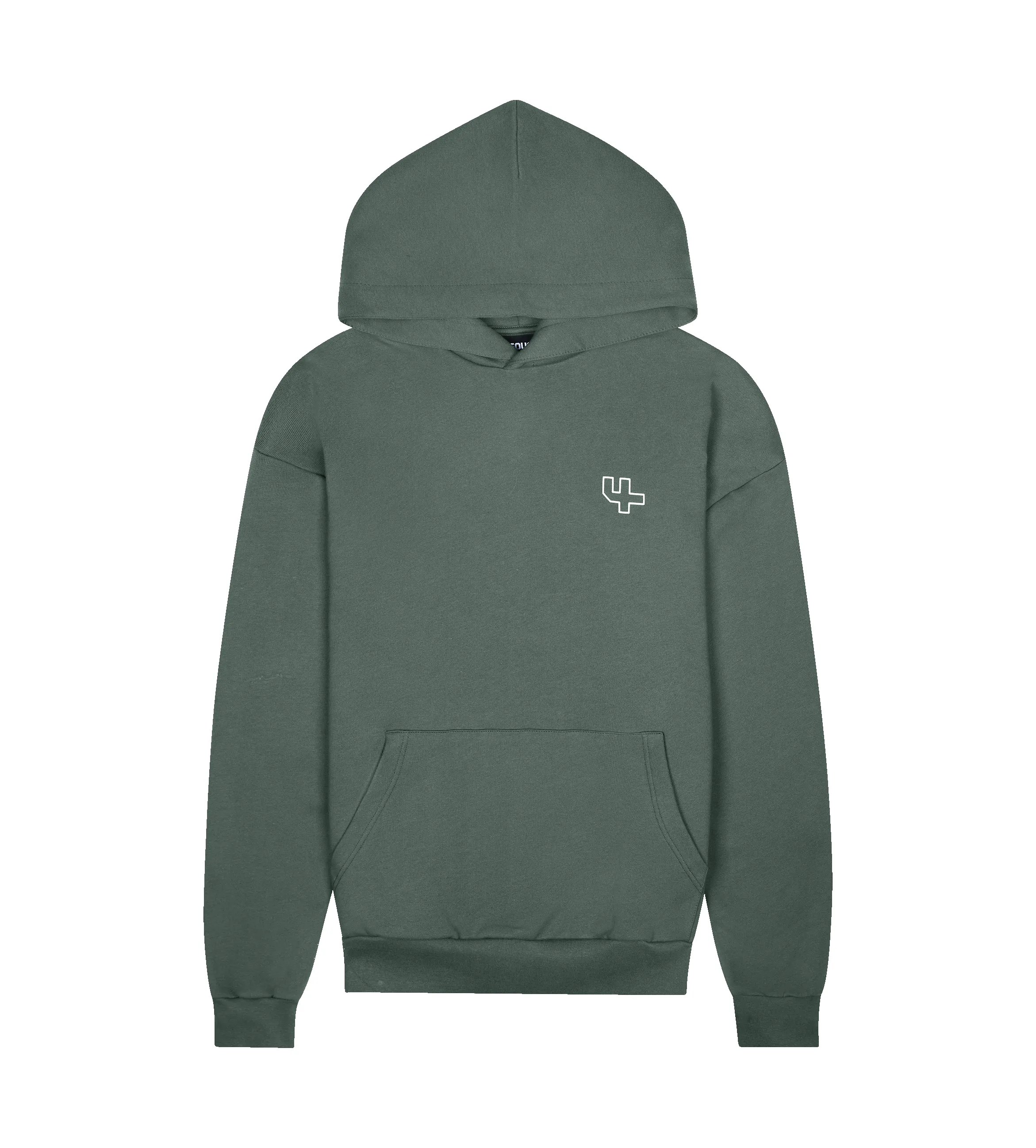 Outline Logo Hoodie Deep Forest sold by FOUR Amsterdam product image thumbnail 2