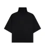Cotton Wool High Neck Shirt Black sold by FOUR Amsterdam