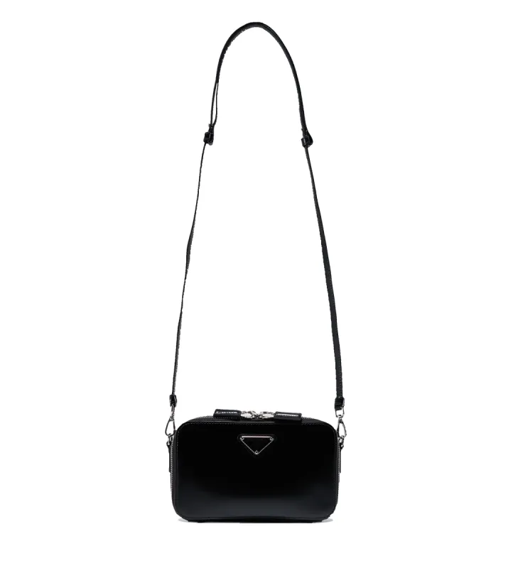 PRADA Duet Re-Nylon bucket bag 'Black Gold' 1BH038-RV44