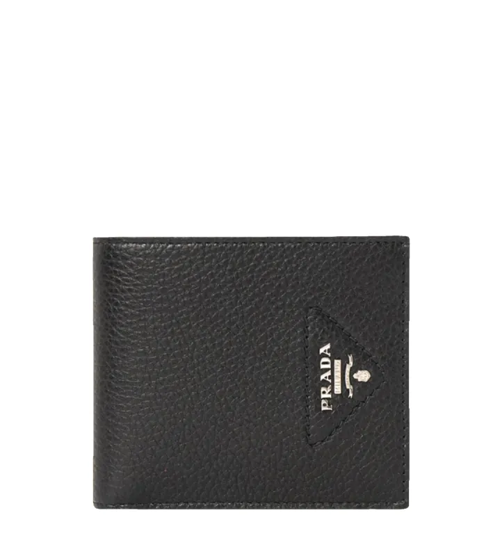 Logo-plaque Leather Wallet Black sold by FOUR Amsterdam