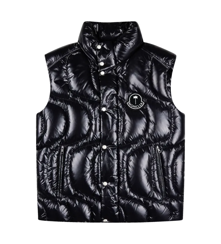 Moncler x Palm Angels Gwenyth Down Gilet Black sold by FOUR Amsterdam