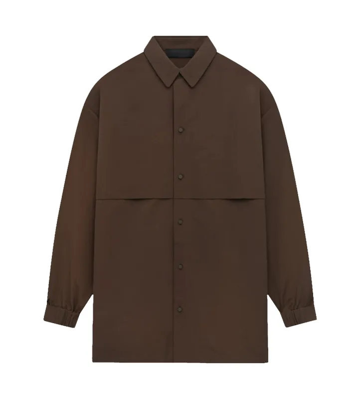 Military Nylon Overshirt Brown sold by FOUR Amsterdam