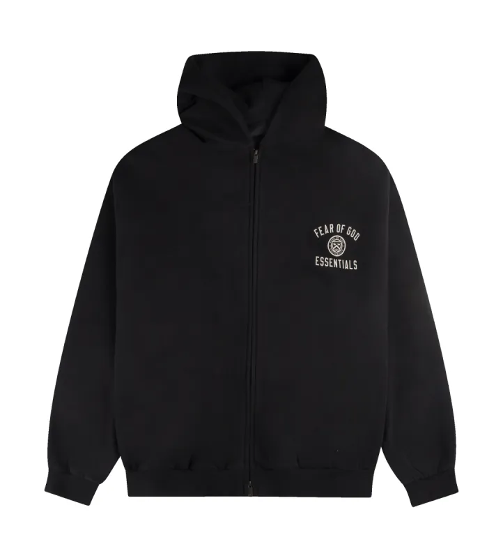Heavy Fleece Full Zip-Up Hoodie Black sold by FOUR Amsterdam