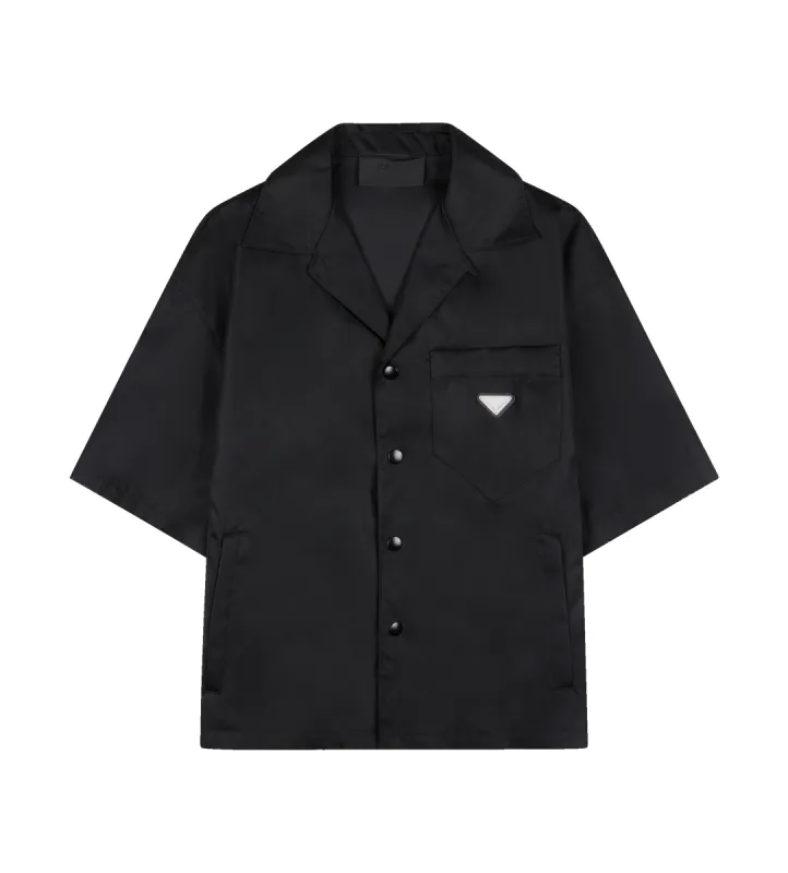 Re-Nylon Short-Sleeved Shirt Black sold by FOUR Amsterdam