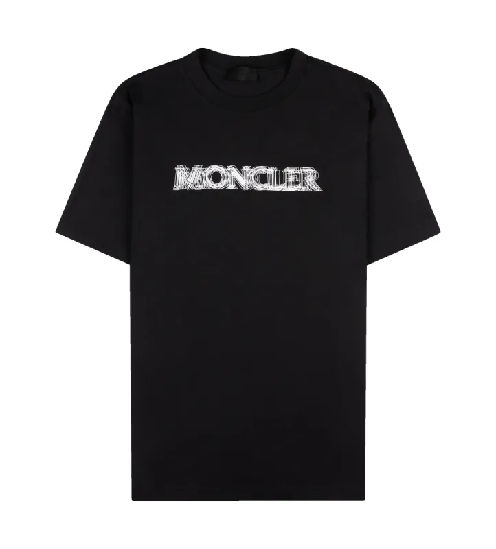 Fluted Logo T-shirt Black sold by FOUR Amsterdam