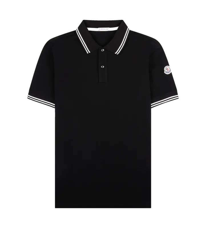 Striped Trim Polo T-shirt sold by FOUR Amsterdam