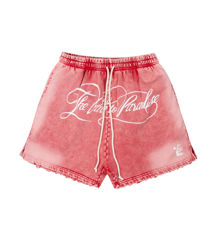 Path to Paradise Shorts Red sold by FOUR Amsterdam