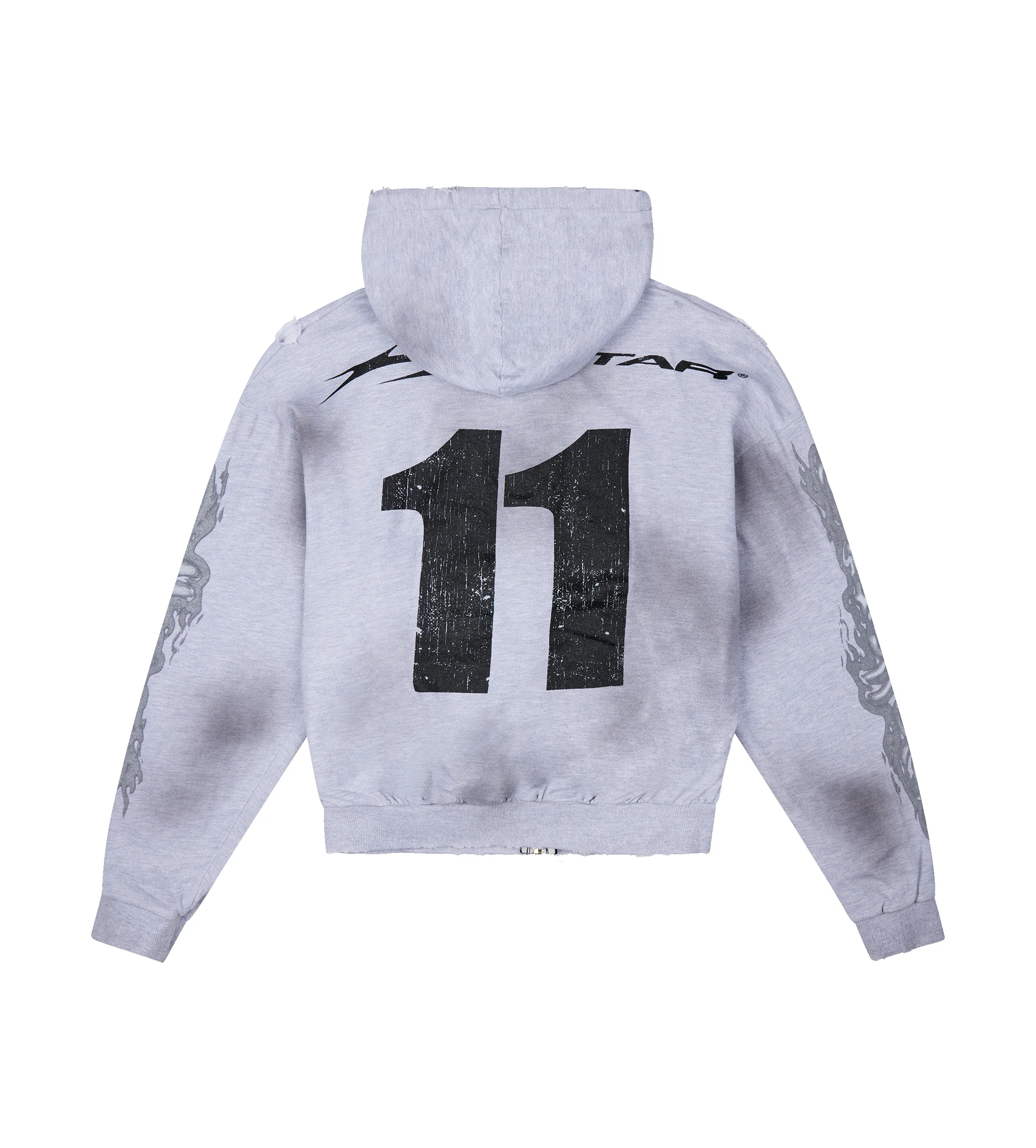 Yoga Zip-Up Hoodie Grey sold by FOUR Amsterdam product image thumbnail 2