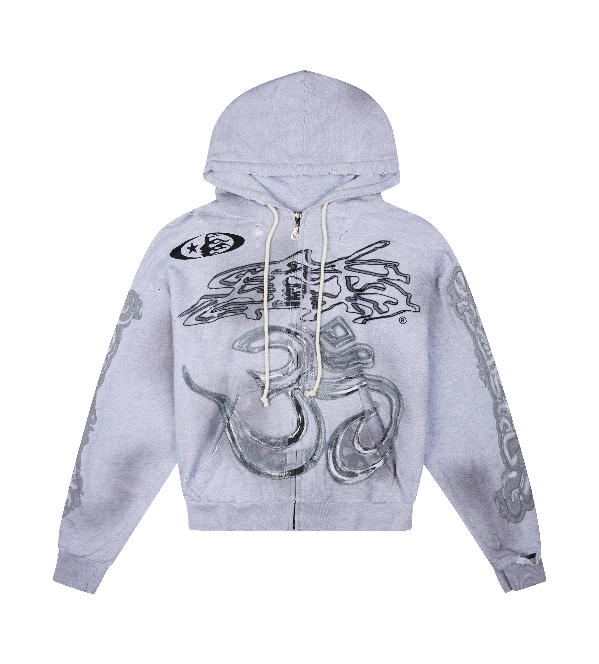 Yoga Zip-Up Hoodie Grey sold by FOUR Amsterdam