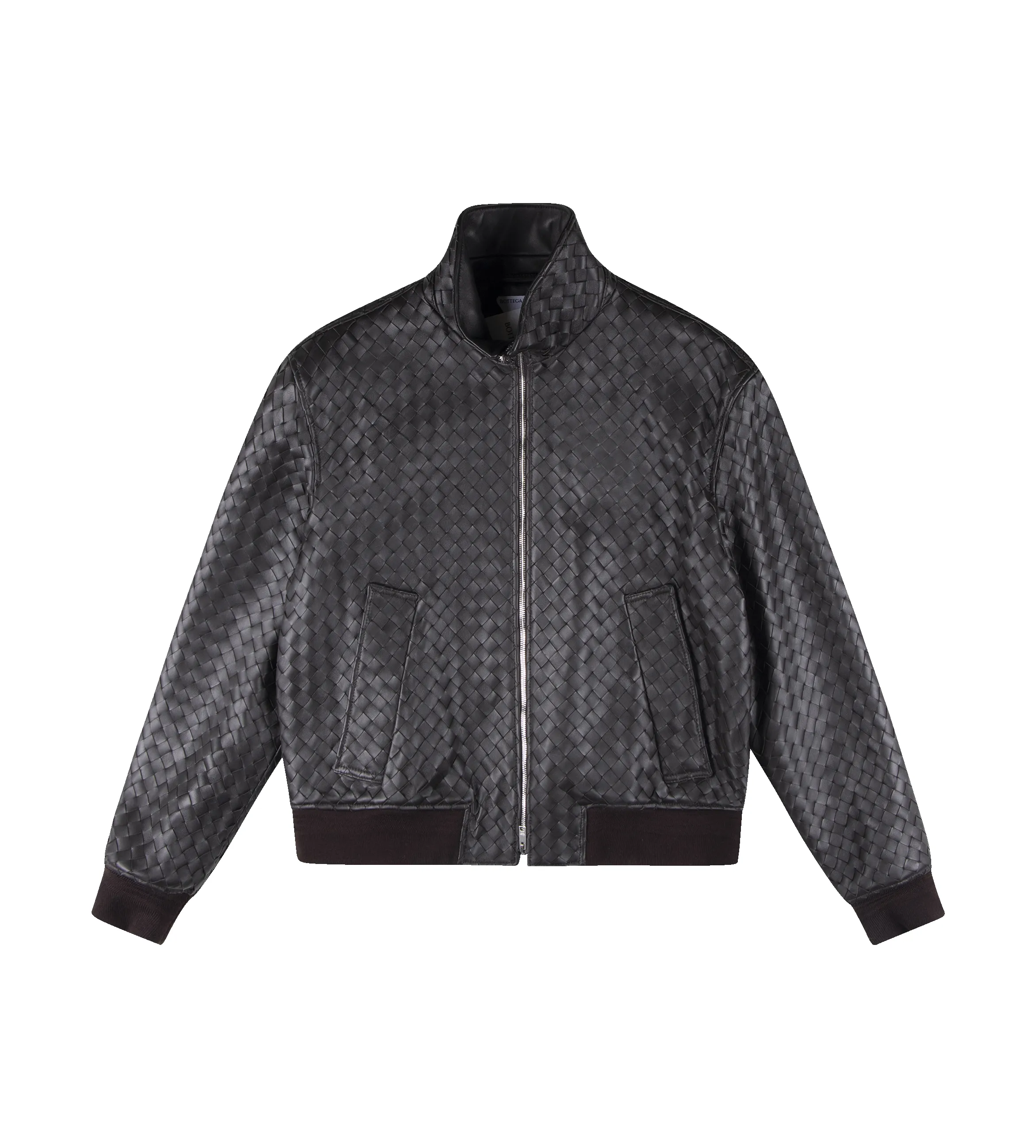 Intrecciato Leather Blouson Fondant sold by FOUR Amsterdam