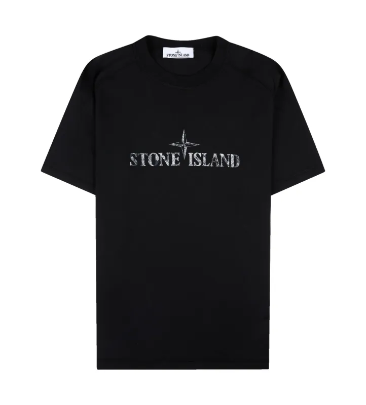 Printed Logo T-shirt Black sold by FOUR Amsterdam
