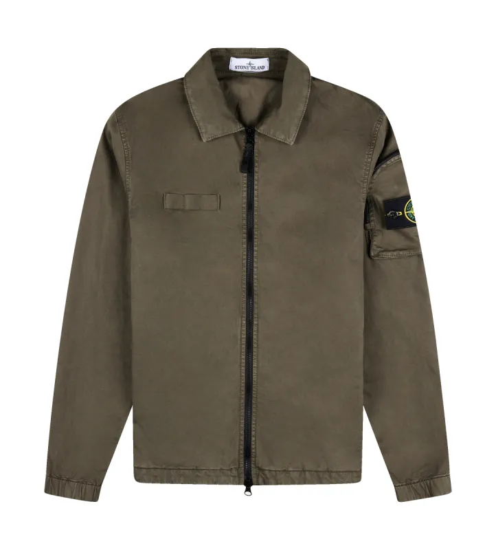 Pocket Overshirt Military Green sold by FOUR Amsterdam