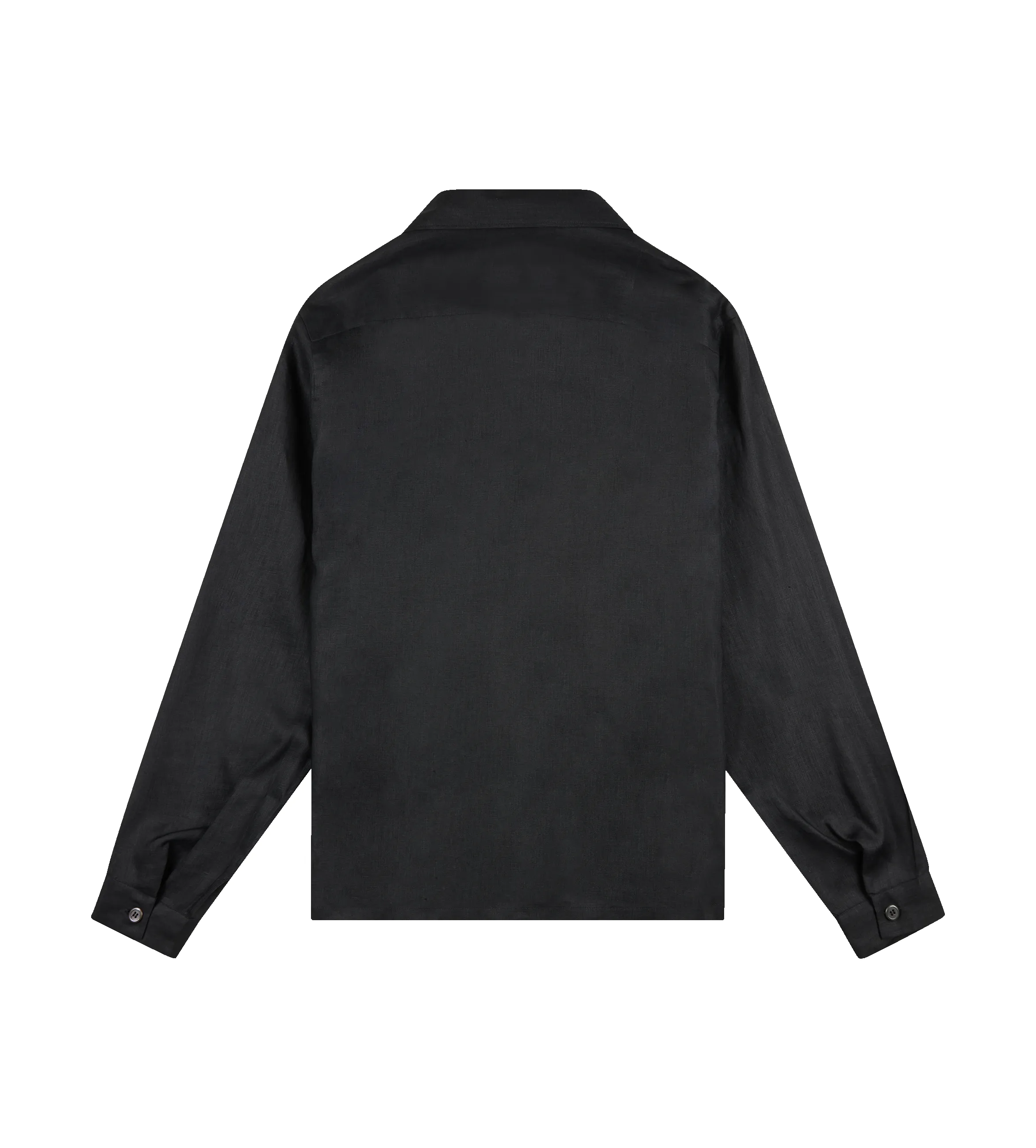 Linen Shirt Black sold by FOUR Amsterdam product image thumbnail 2